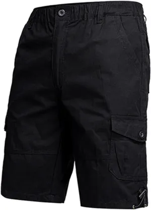 Men's Fishing Cargo Shorts Loose Fit Retro Style Joggers for Summer Outdoor