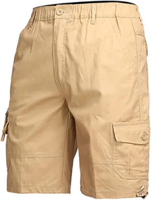 Men's Fishing Cargo Shorts Loose Fit Retro Style Joggers for Summer Outdoor