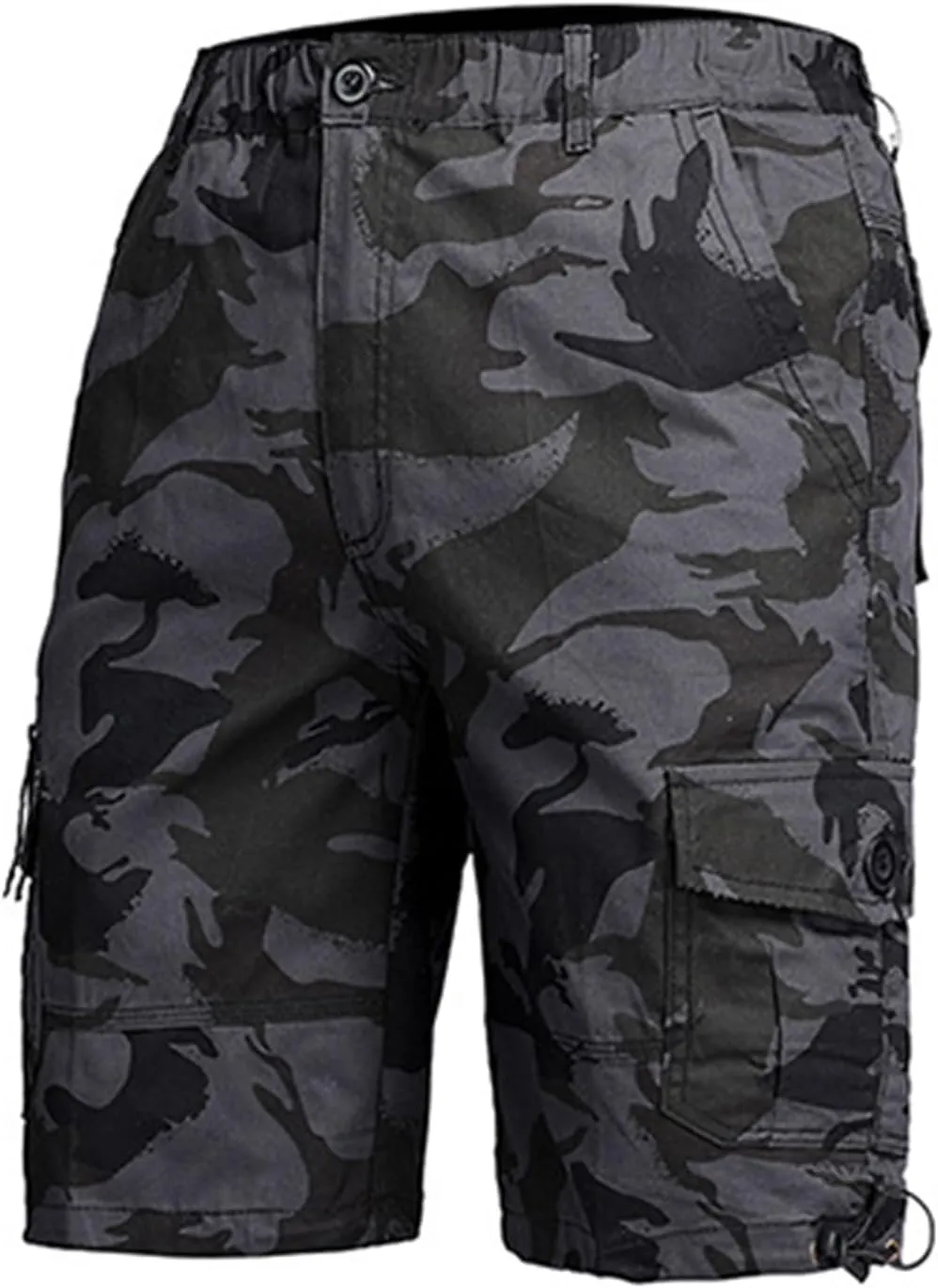 Men's Fishing Cargo Shorts Loose Fit Retro Style Joggers for Summer Outdoor