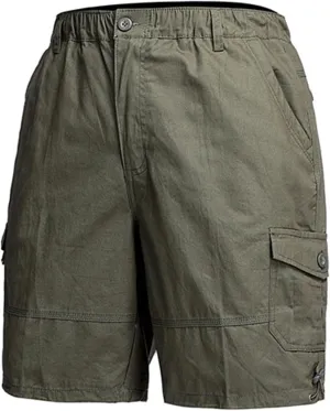 Men's Fishing Cargo Shorts Loose Fit Retro Style Joggers for Summer Outdoor