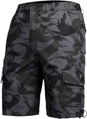 Men's Fishing Cargo Shorts Loose Fit Retro Style Joggers for Summer Outdoor