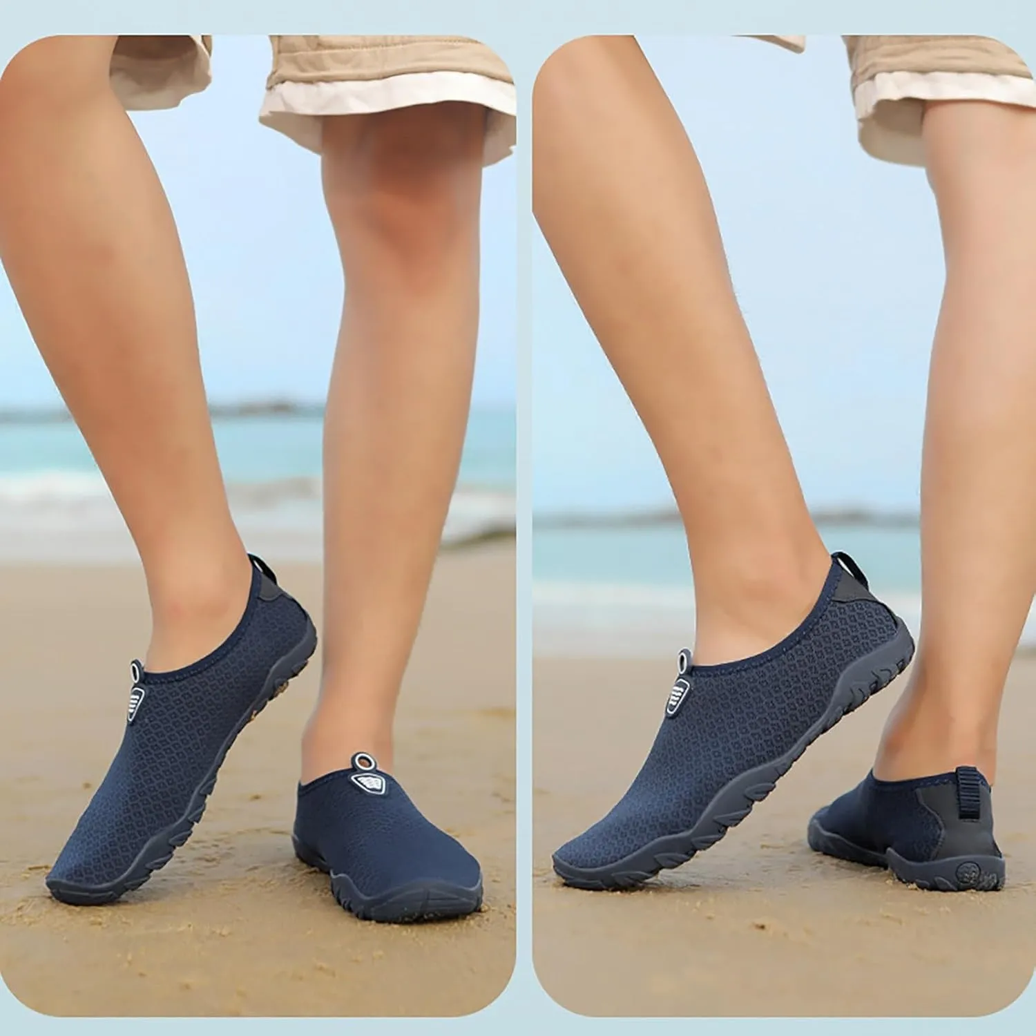 Mens Water Shoes Size 9 Wide Arch Support Surf Pool Hiking Diving Walking Barefoot Water Shoes Extra Wide Water Shoes Barefoot Quick Dry Aqua Yoga Socks for Pool Beach Surf Walk Water Yoga