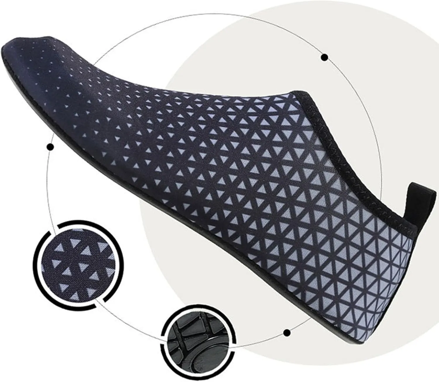 Mens Water Shoes Wide Width Quick Drying Slip On for Water Sports Travel Walk
