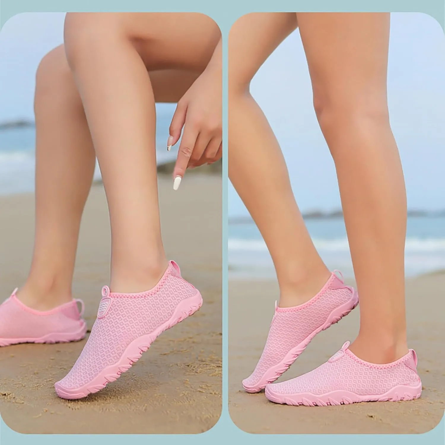 Mens Water Shoes Wide Width Quick Drying Slip On for Water Sports Travel Walk