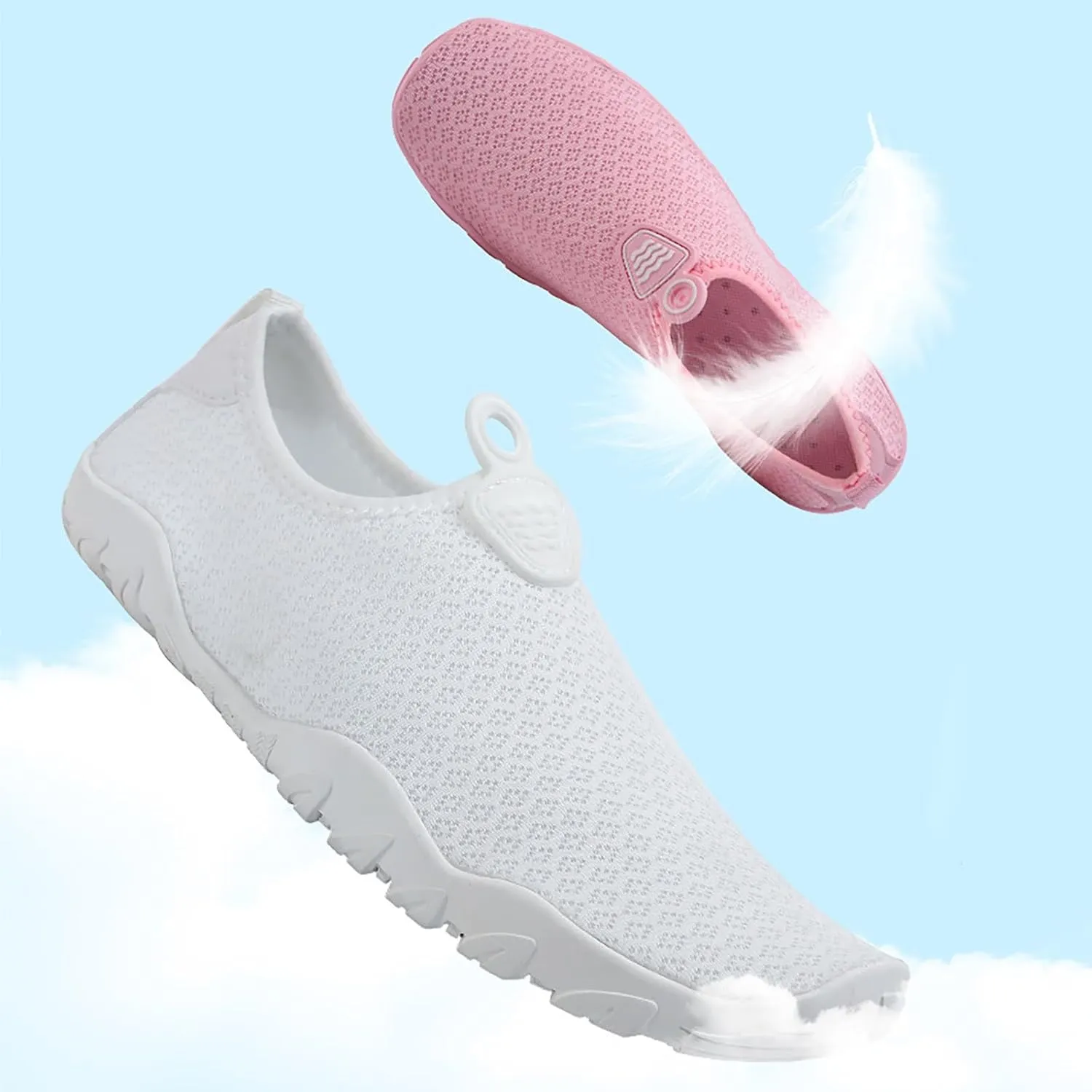 Mens Water Shoes Wide Width Quick Drying Slip On for Water Sports Travel Walk