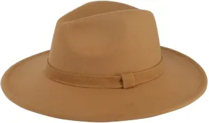 Mrlahat Women and Men Flat Wide Brim Warm Felt Fedora Hat Retro Style Panama Hat