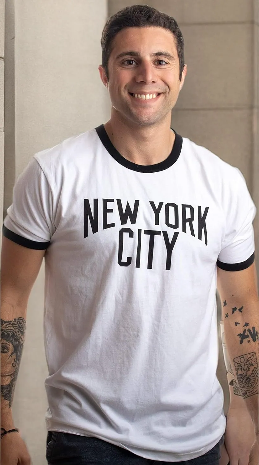 New York City | Iconic NYC Lennon Ringer Vintage Retro Style Men Women T-Shirt