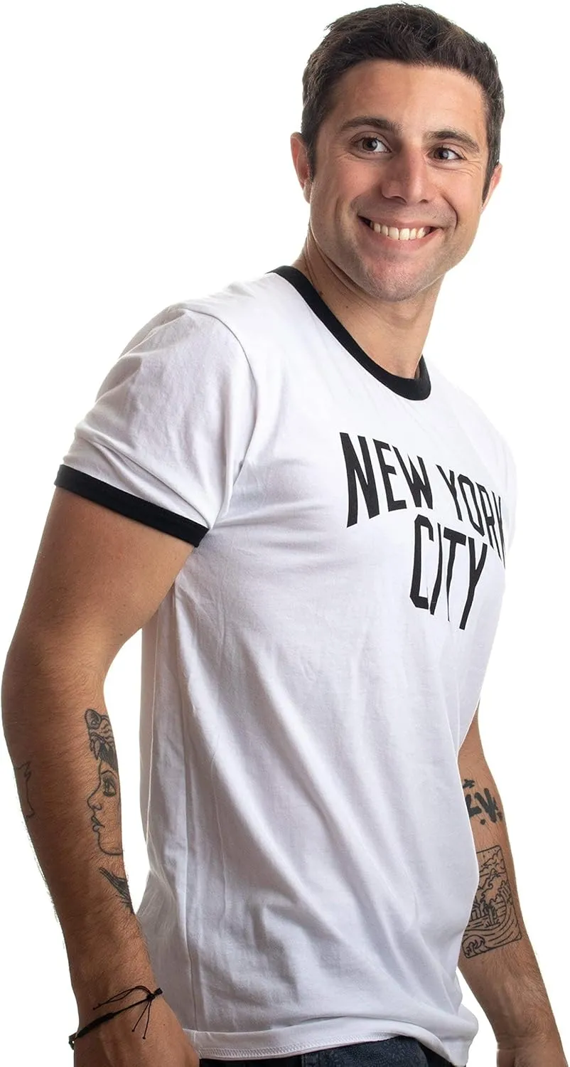 New York City | Iconic NYC Lennon Ringer Vintage Retro Style Men Women T-Shirt