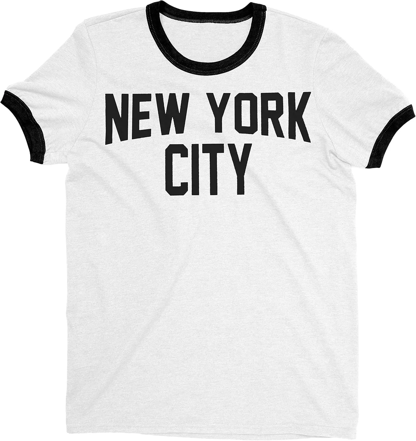 New York City Ringer Tee T-Shirt Retro Style Men's Shirt