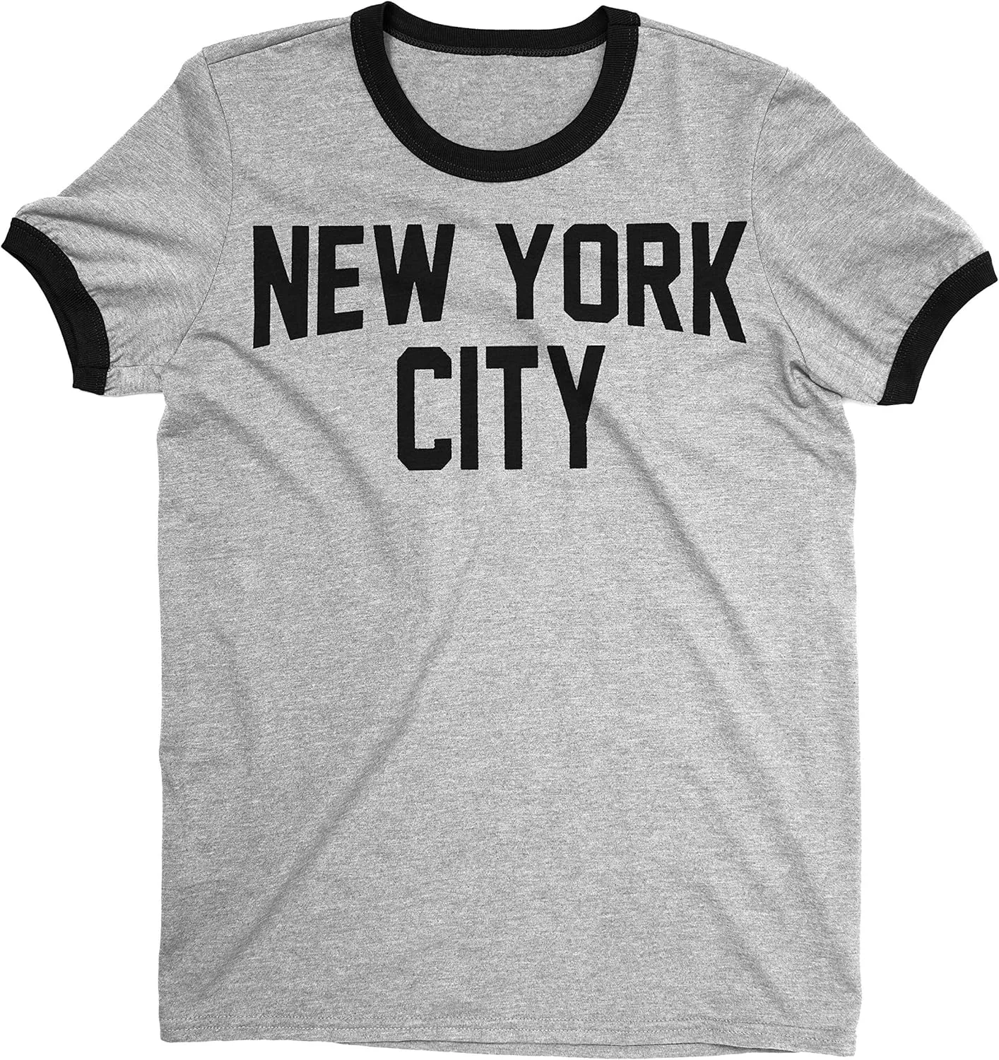 New York City Ringer Tee T-Shirt Retro Style Men's Shirt