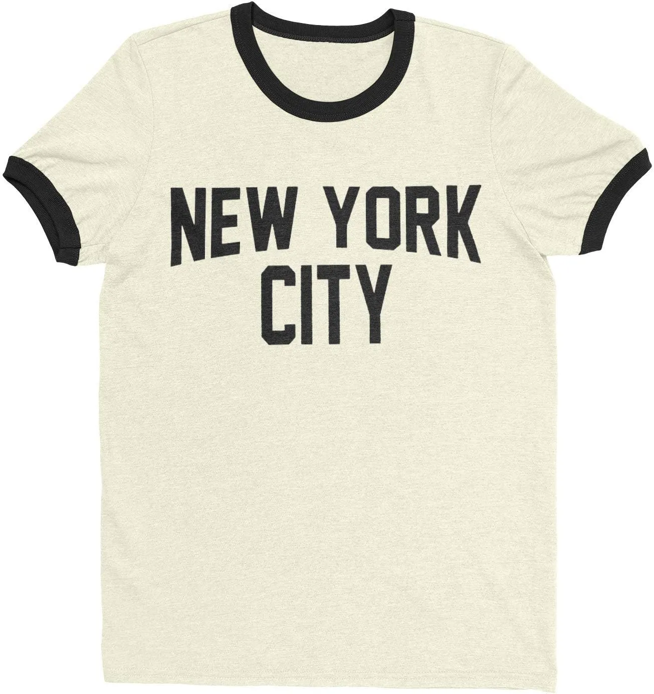 New York City Ringer Tee T-Shirt Retro Style Men's Shirt