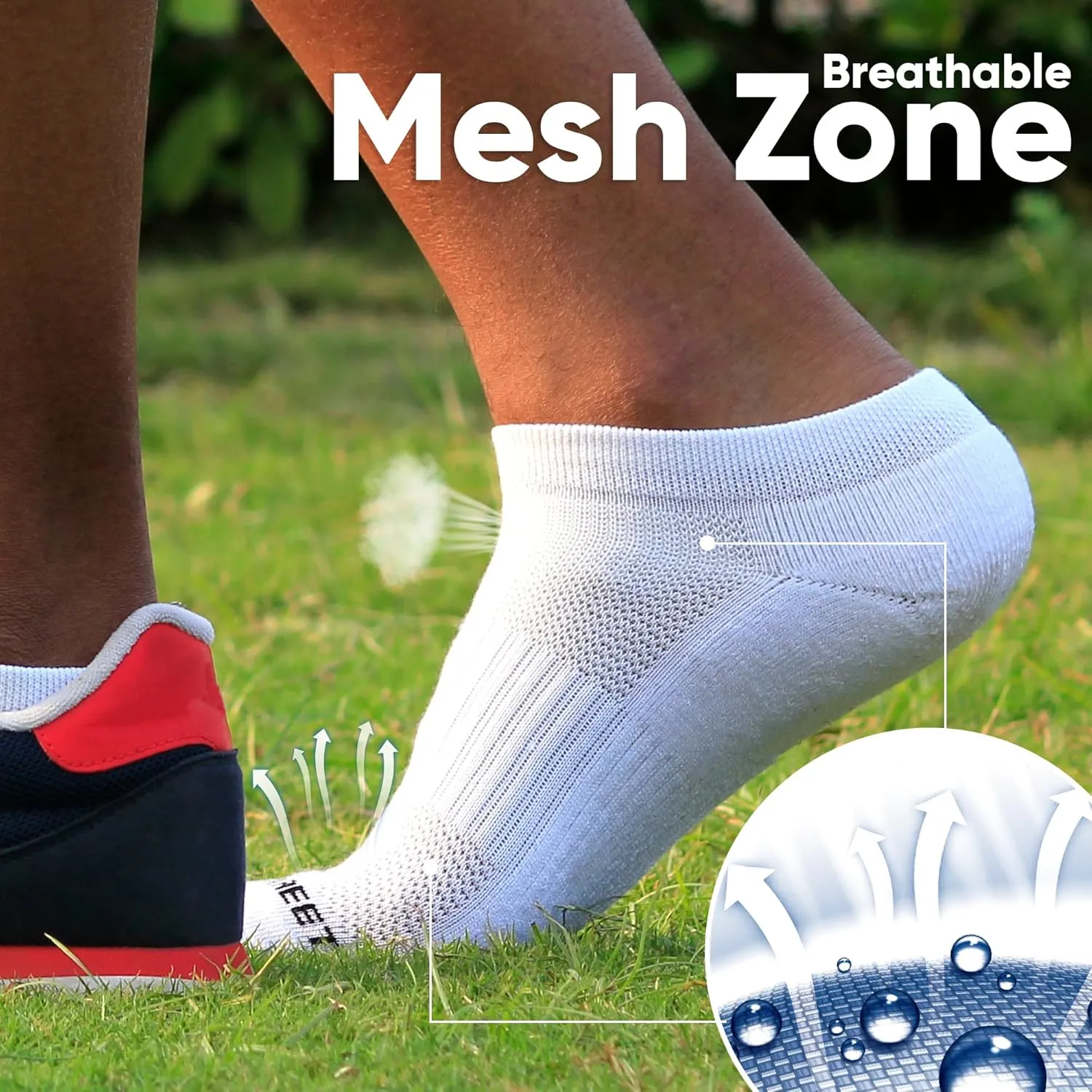 No-Show Socks Men: Running & Compression - Low Cut & Ankle Support Socks for Men