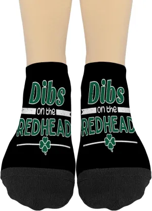 On The Redheadss St. Patricks Day Irishs Shamrocks Dress Socks Casual Socks Women No Show Athletic Sock TrendySocks