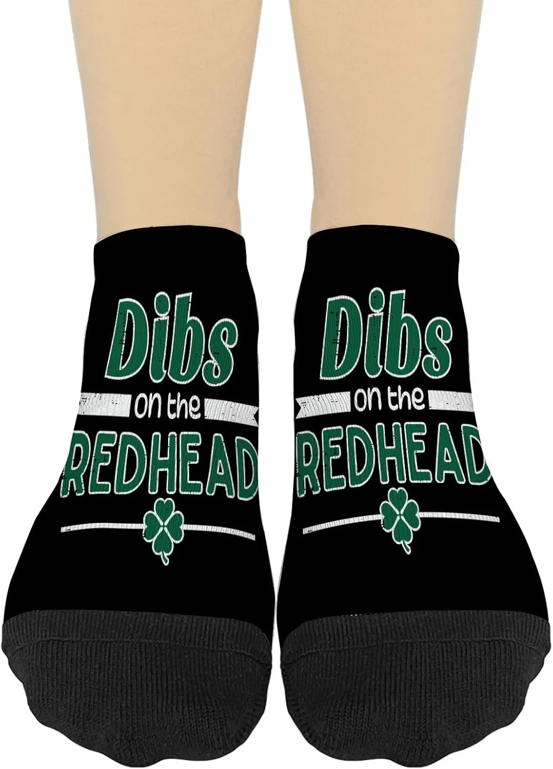 On The Redheadss St. Patricks Day Irishs Shamrocks Dress Socks Casual Socks Women No Show Athletic Sock TrendySocks