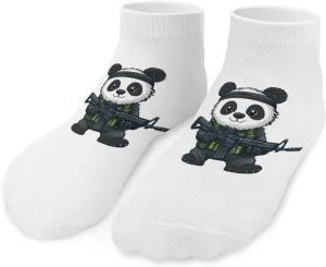 Panda Bear Solider Unisex Ankle Socks Low Cut Funny Print Athletic No Show Stocking