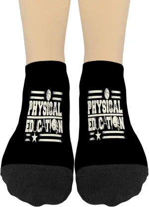 Physical Education Teacher P.E. Teacher Low Cut Socks No Show Socks Womens Athletic Sock HumorSocks