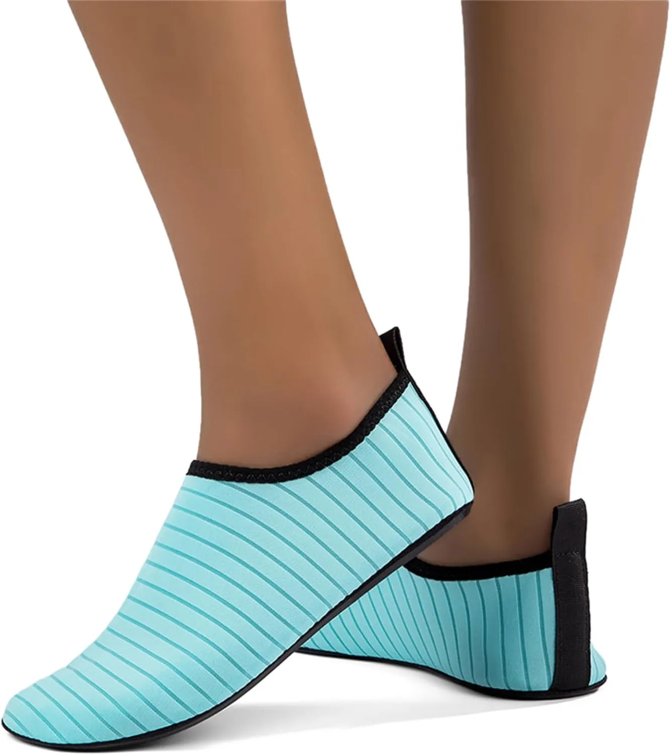 Pool Shoes for Women Water Aerobics Non Slip Wide Width Water Shoes Barefoot Aqua Socks Quick-Dry Non Slip Shoe Aqua Yoga Socks Slip On for Women Breathable Lightweight Beach Footwear
