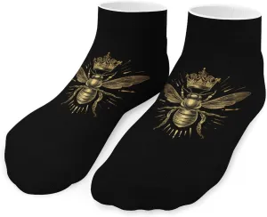 Queen Bees Golden Unisex Low Cut Socks No Show Athletic Running Ankle Sock