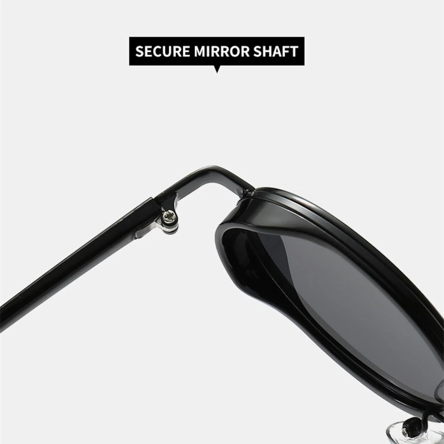 Retro Style Oval Sunglasses Women Small Frame Steampunk Glasses for Gradient