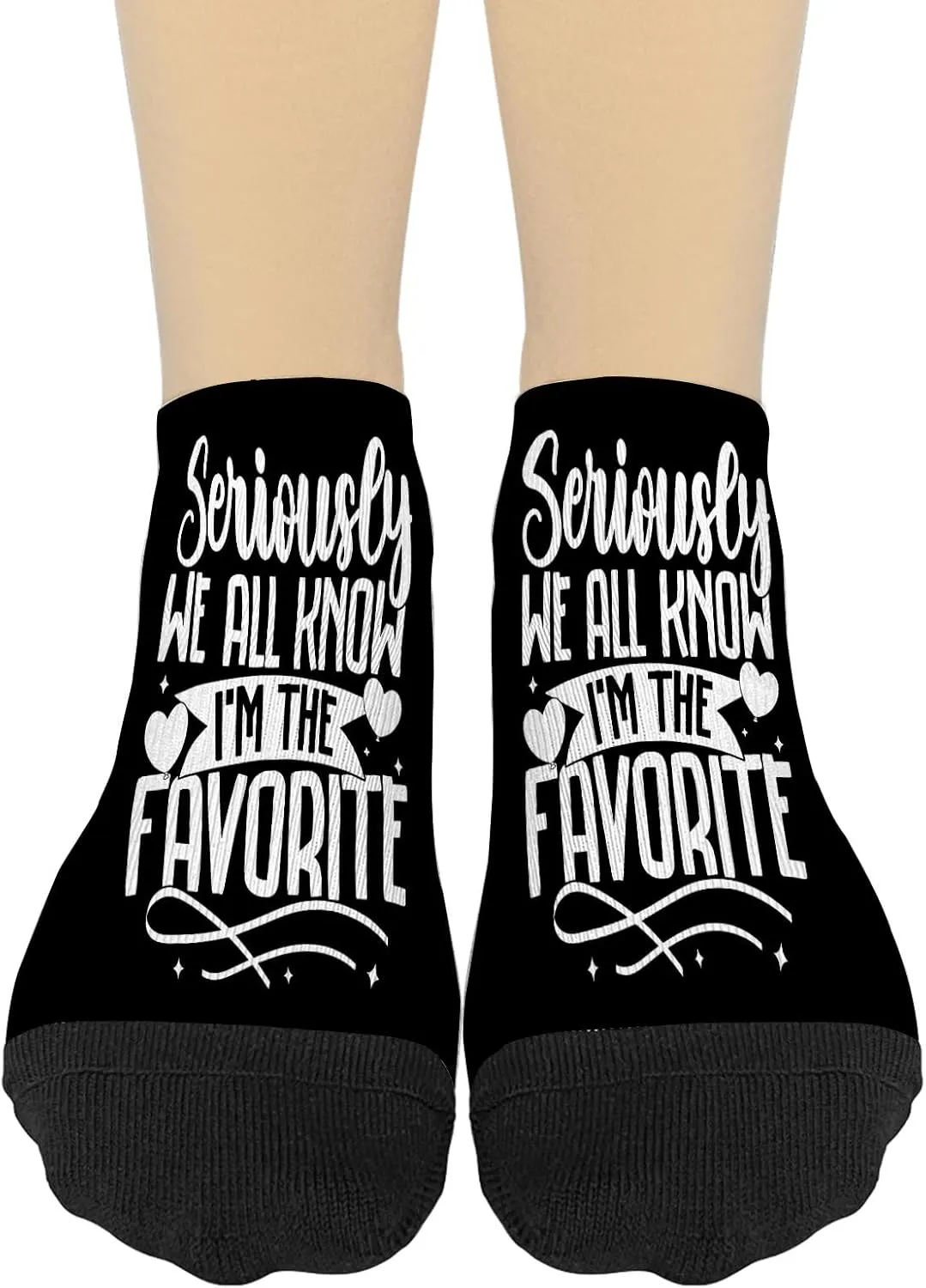 Seriouslys We All Know I'm The Favoritess Womens No Show Socks Cotton Women Sock