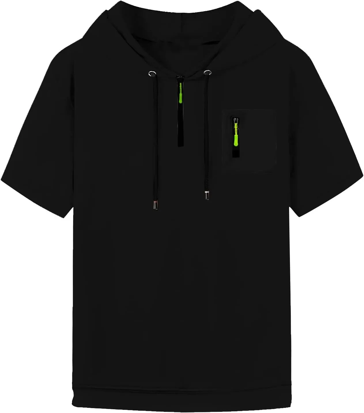 Short Sleeve Hoodies for Men 1/4 Zip Hooded T Shirts Lightweight Casual Summer Men's Clothing Tops M to 3XL