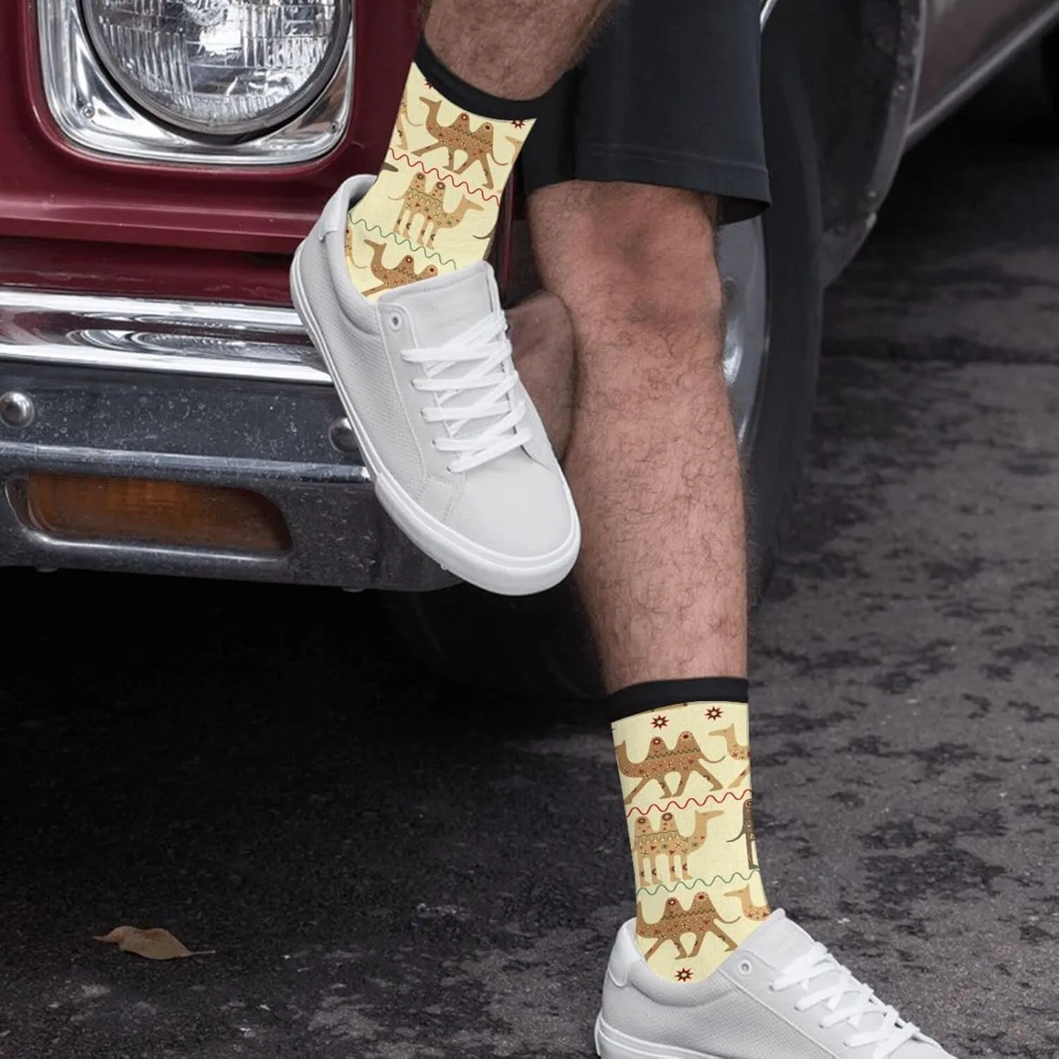 Sigouyinei Casual Funny Funky Novelty Socks For Men Women
