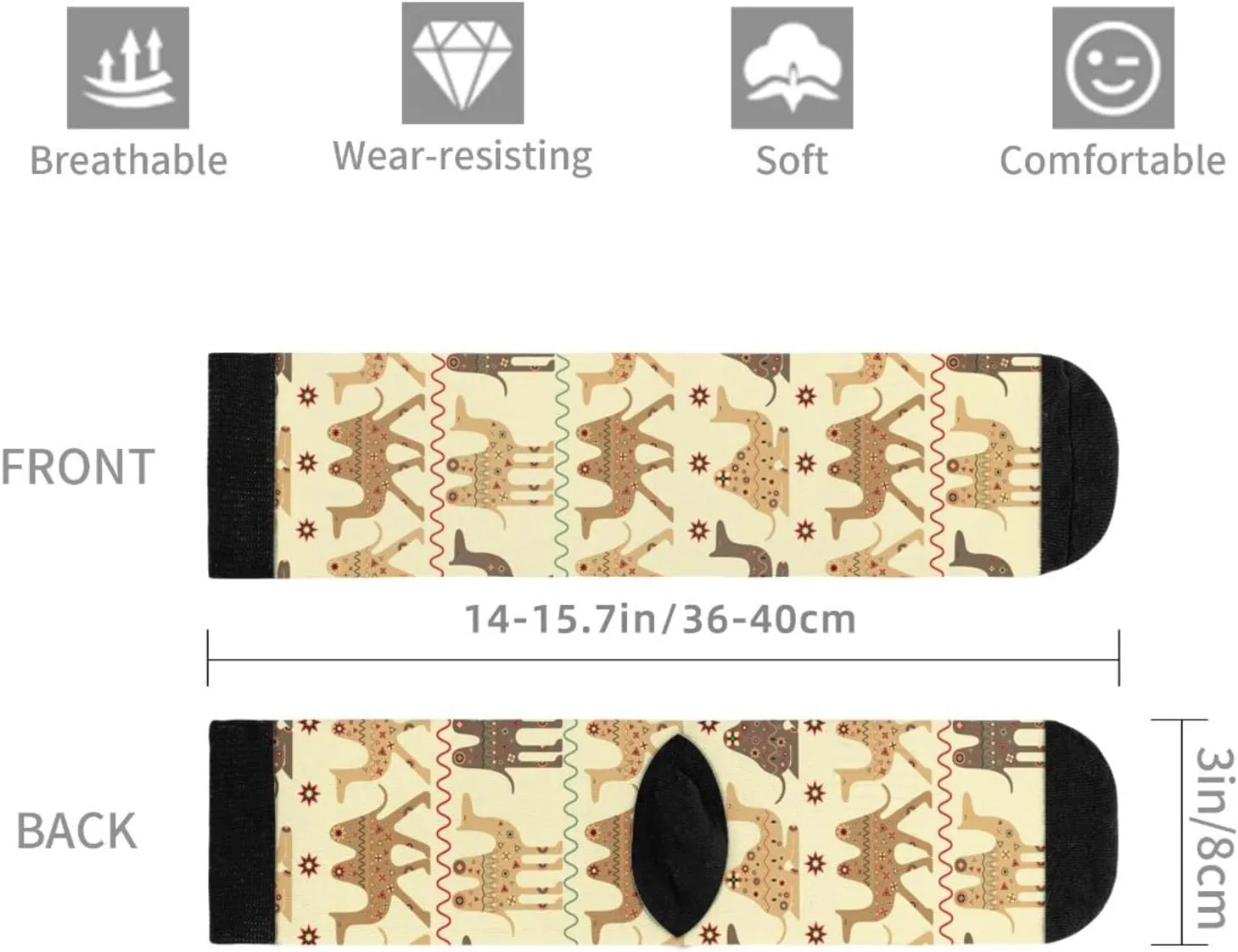 Sigouyinei Casual Funny Funky Novelty Socks For Men Women