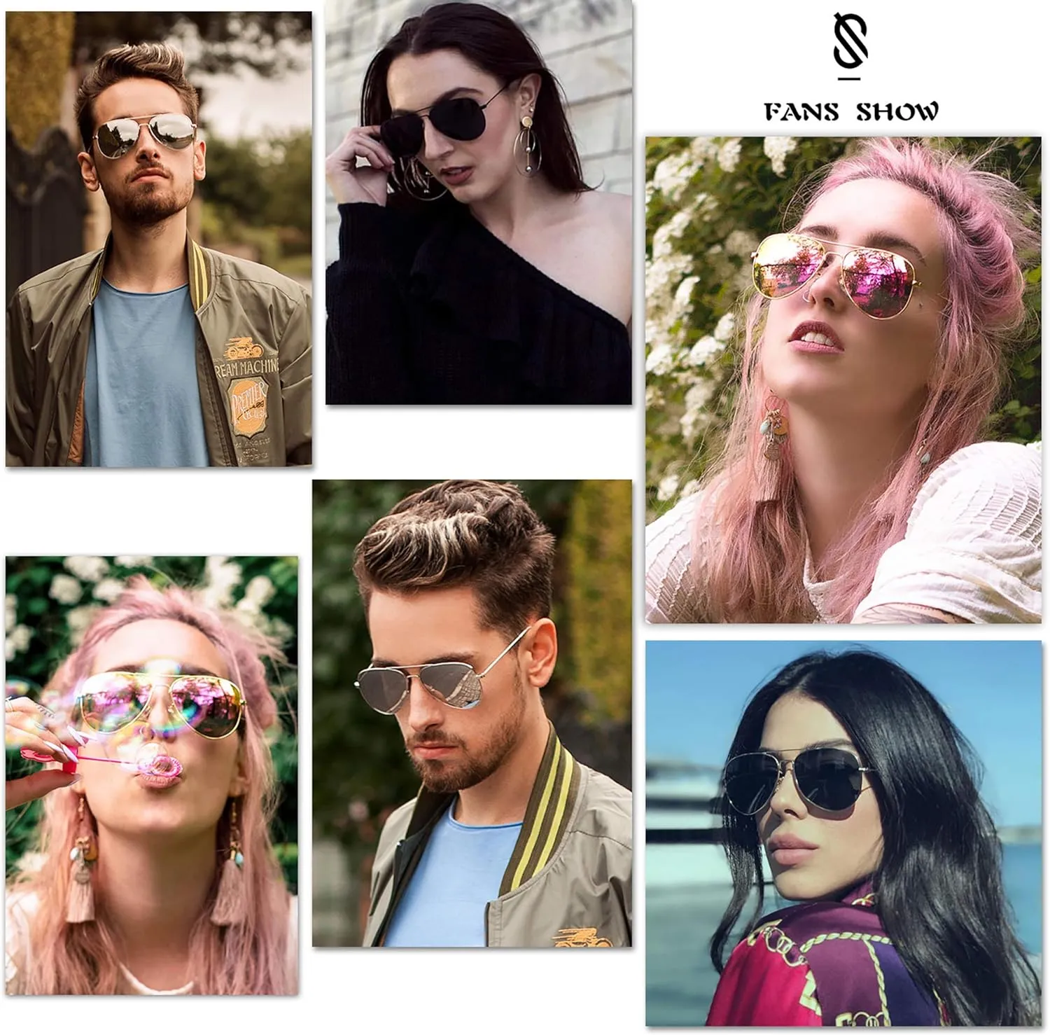 SOJOS Classic Aviator Polarized Sunglasses for Men Women Vintage Retro Style