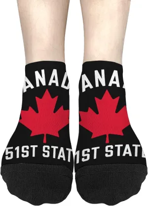 T Canada Canada 51st STATE No Show Socks Womens Athletic Sock Women