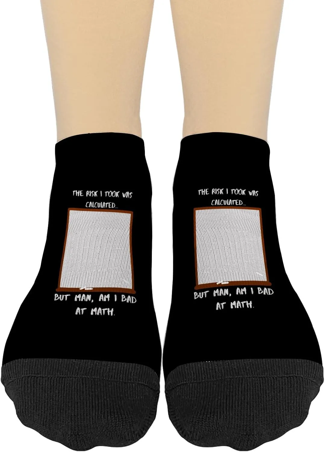The Risk I Took Was Calculateds But Man Am I Bad At Math Athletic Socks Fashion Sock