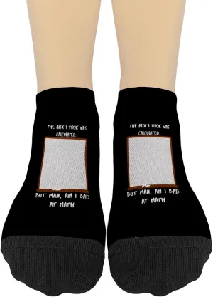 The Risk I Took Was Calculateds But Man Am I Bad At Math Athletic Socks Fashion Sock
