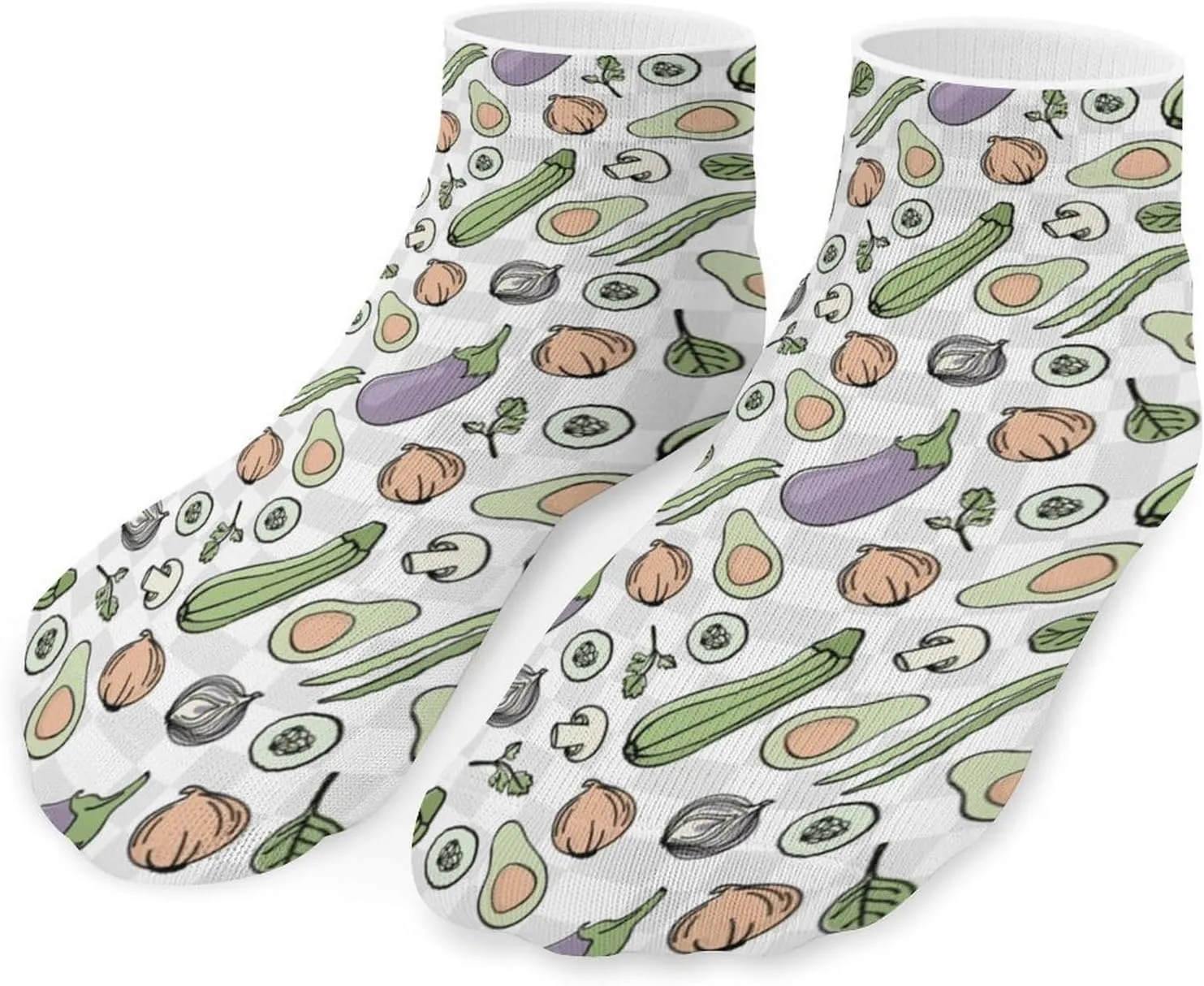 Vegan Athletic Low Cut Ankle Socks Lightweight No-Show Short Socks for Unisex