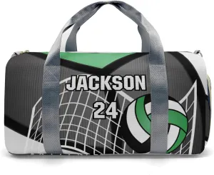 Volleyball Sport Player Team Number Name Travel Duffel Bag Large Foldable Waterproof Overnight Bag for Beach Swim Bags Pool Sports Gym