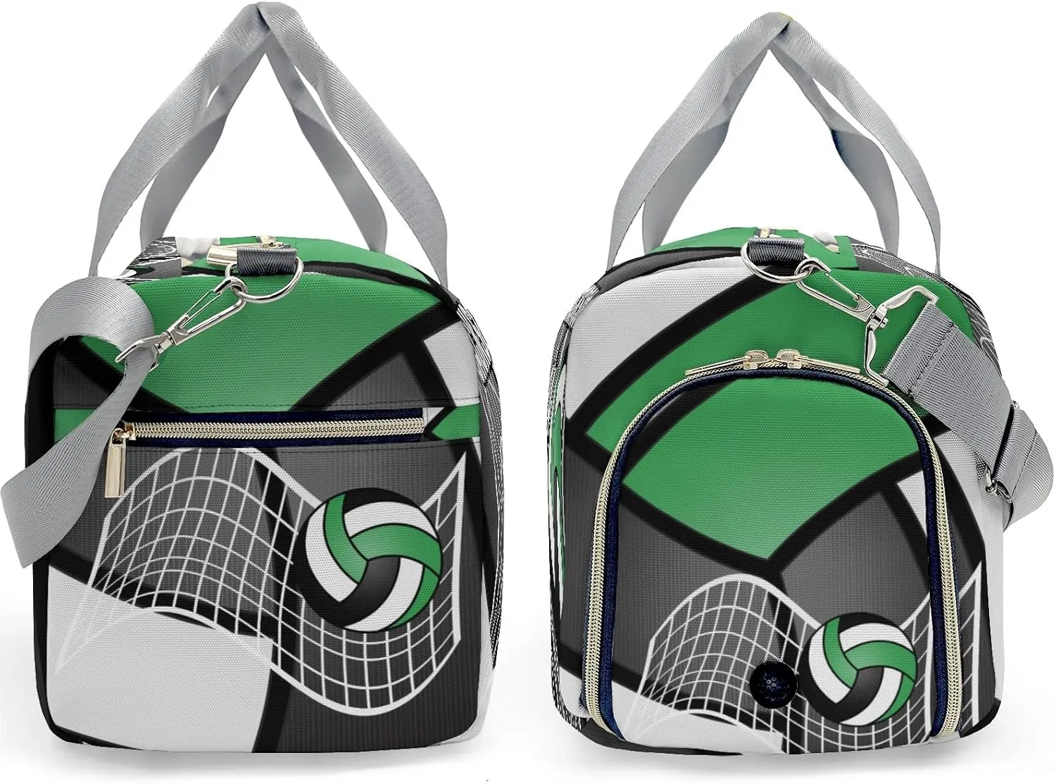 Volleyball Sport Player Team Number Name Travel Duffel Bag Large Foldable Waterproof Overnight Bag for Beach Swim Bags Pool Sports Gym