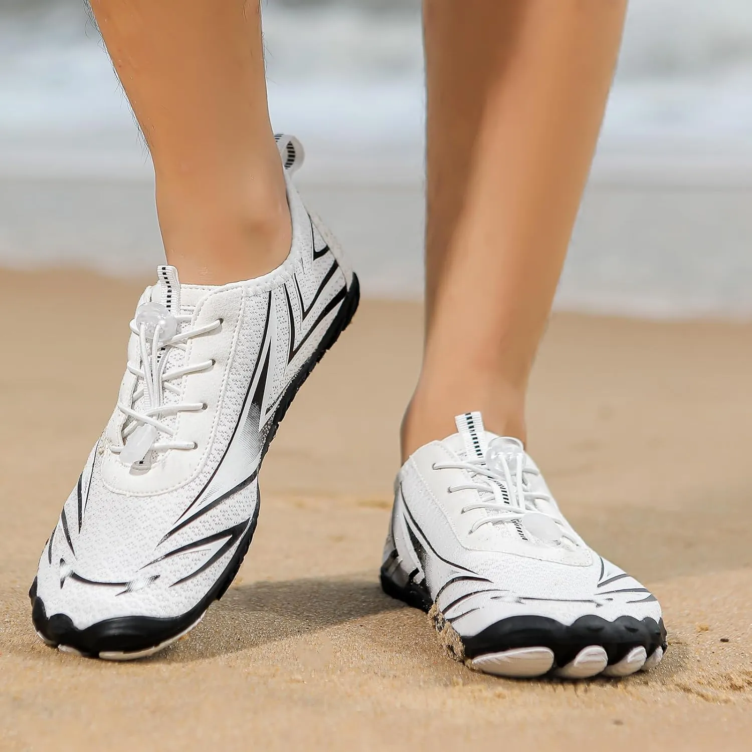Water Shoes for Women Men, Quick Dry Barefoot Shoes, Lightweight Sports Aqua Socks Outdoor, Unisex Hiking with Drainage, Minimalist Wide Toe Box Zero Drop Cross Trainer Fashion Sneakers Men