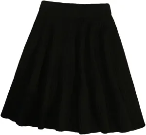 Women Autumn Winter Knitted Pleated Short Skirt Sexy Elastic High Waist Slim Party Mini Skirts