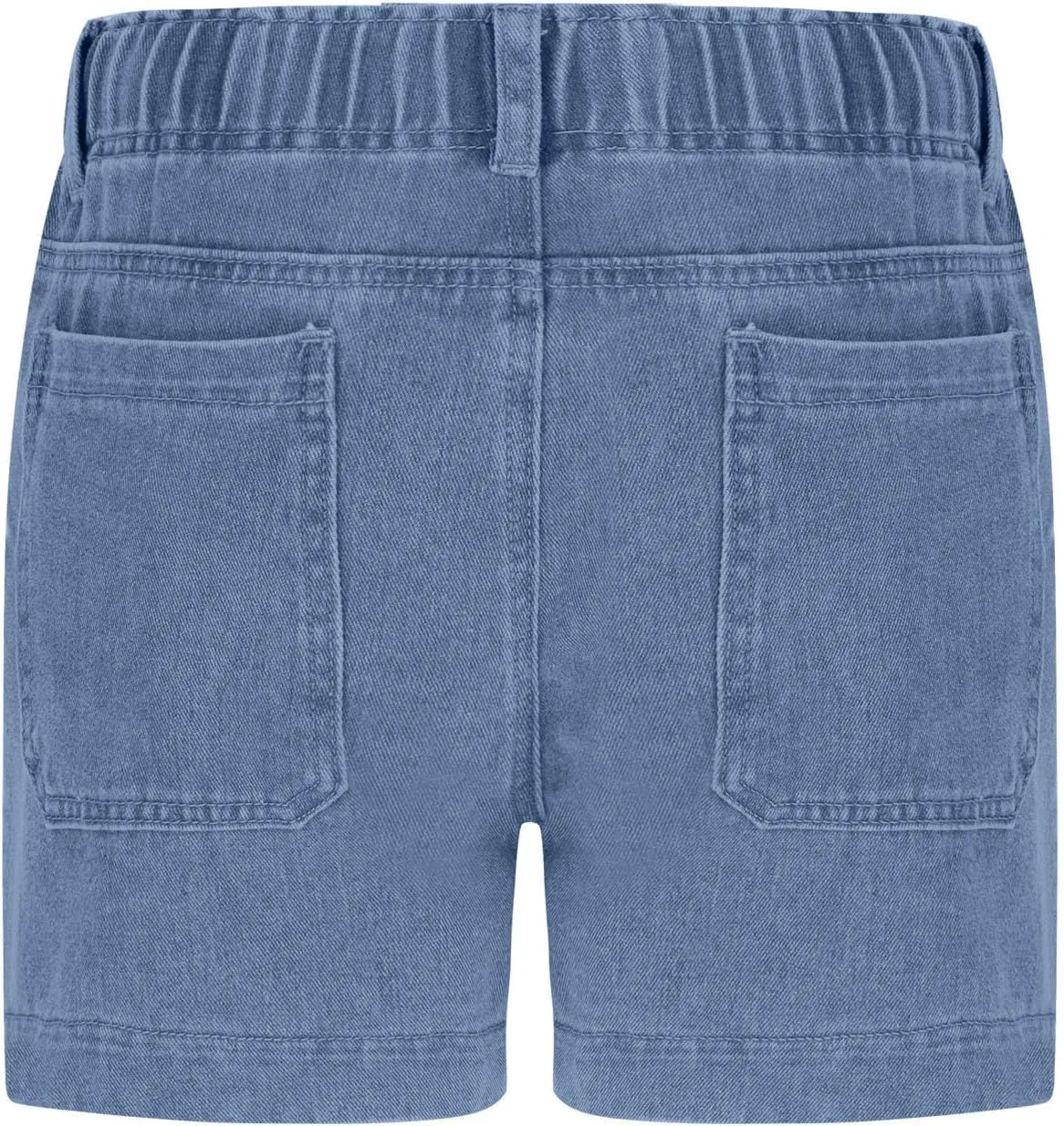 Women Casual Loose Denim Shorts Drawstring Pocket Mid-High Waisted Jean Shorts Cutoff Stretchy Summer Hot Short Pants