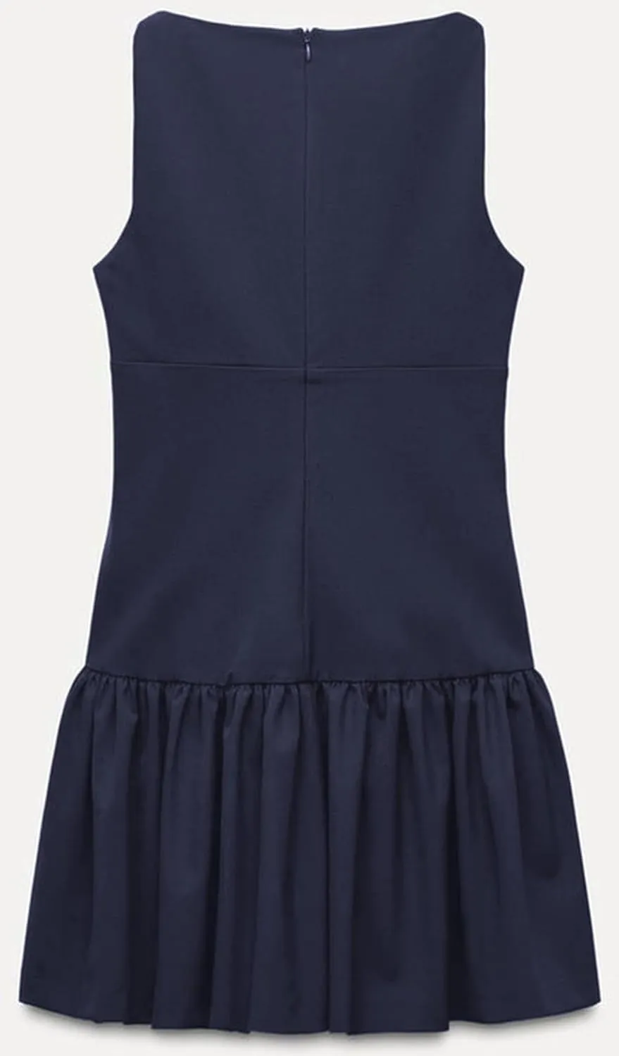 Women Y2k Mini Dress with Bow Sleeveless Pleated A-Line Dress Boat Neck Zipper Back Cocktail Party Tank Mini Dress