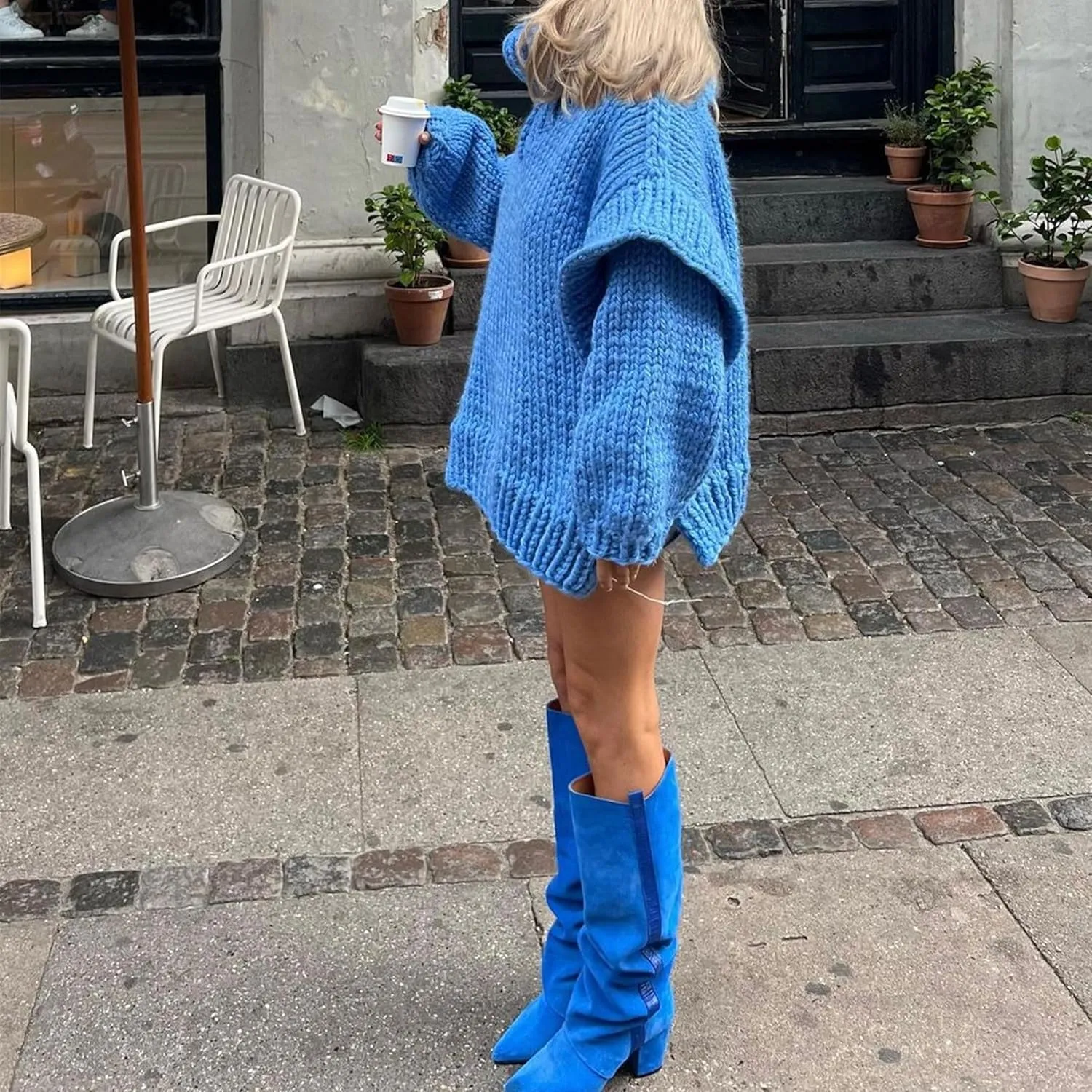 Womens Fall Winter Oversized Turtleneck Sweater Turtleneck Sweater Batwing Long Sleeve Chunky Knit Pullover Tops