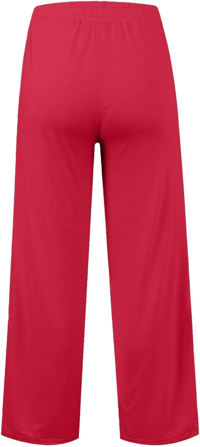 Women's Oversized Wide Leg Sweatpants High Waist Drawstring Sweatpants Womens Baggy Lounge Pants Joggers with Pockets