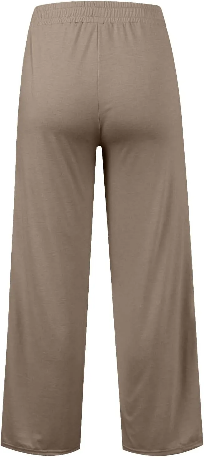 Women's Oversized Wide Leg Sweatpants High Waist Drawstring Sweatpants Womens Baggy Lounge Pants Joggers with Pockets