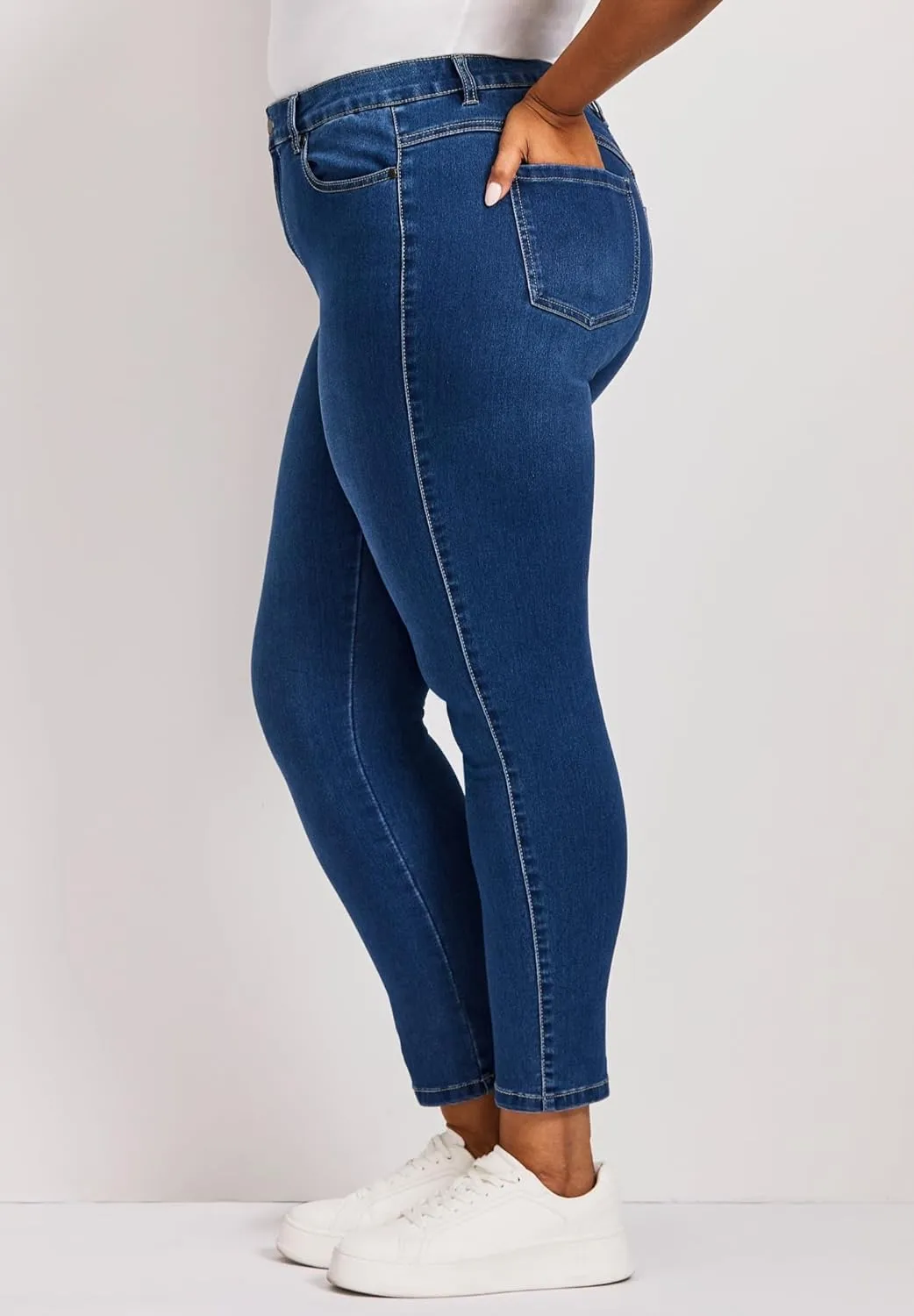 Women's Plus Size Petite Butter Denim Skinny Jean