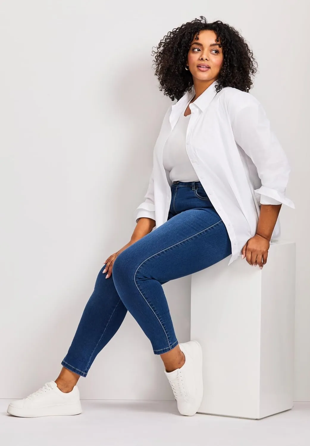 Women's Plus Size Petite Butter Denim Skinny Jean