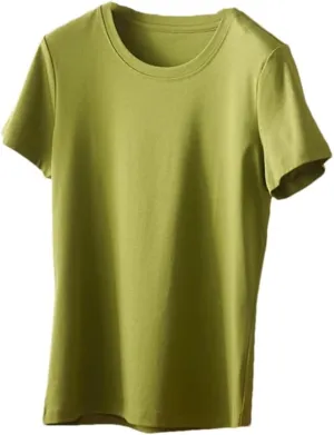 Womens T Shirts Solid Women Short Sleeve T Shirt V-Neck Loose Fit Thin Tops Casual T-Shirts