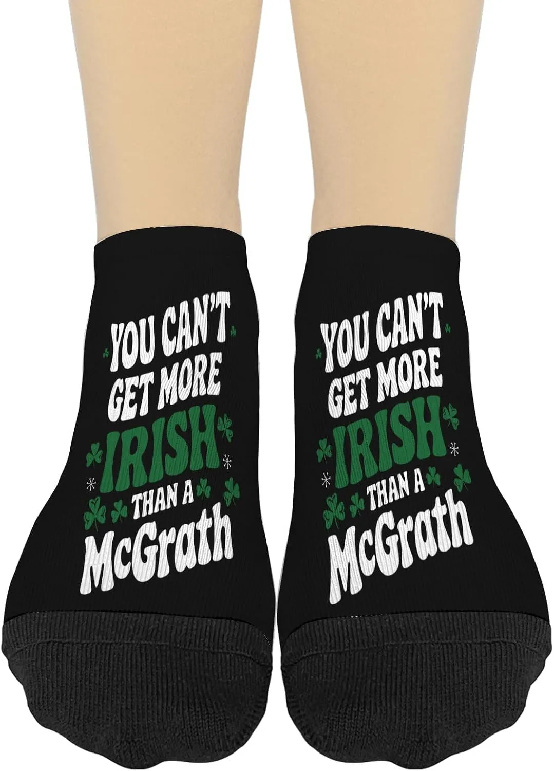 You Can't Get More Irishs Than MCGRATH St Patricks Day Family Womens Socks No Show Athletic Women's Socks Short Socks TrendySock