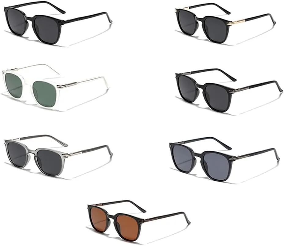 ZIUTNSAV-Frame Sunglasses For Men Retro Style Polarized Sun Glasses For Women Uv400 Ultralight