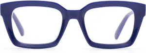 ZUVGEES Retro Style Blue Light Blocking Reading Glasses Big Eyeglass Frames Large lens Computer Readers